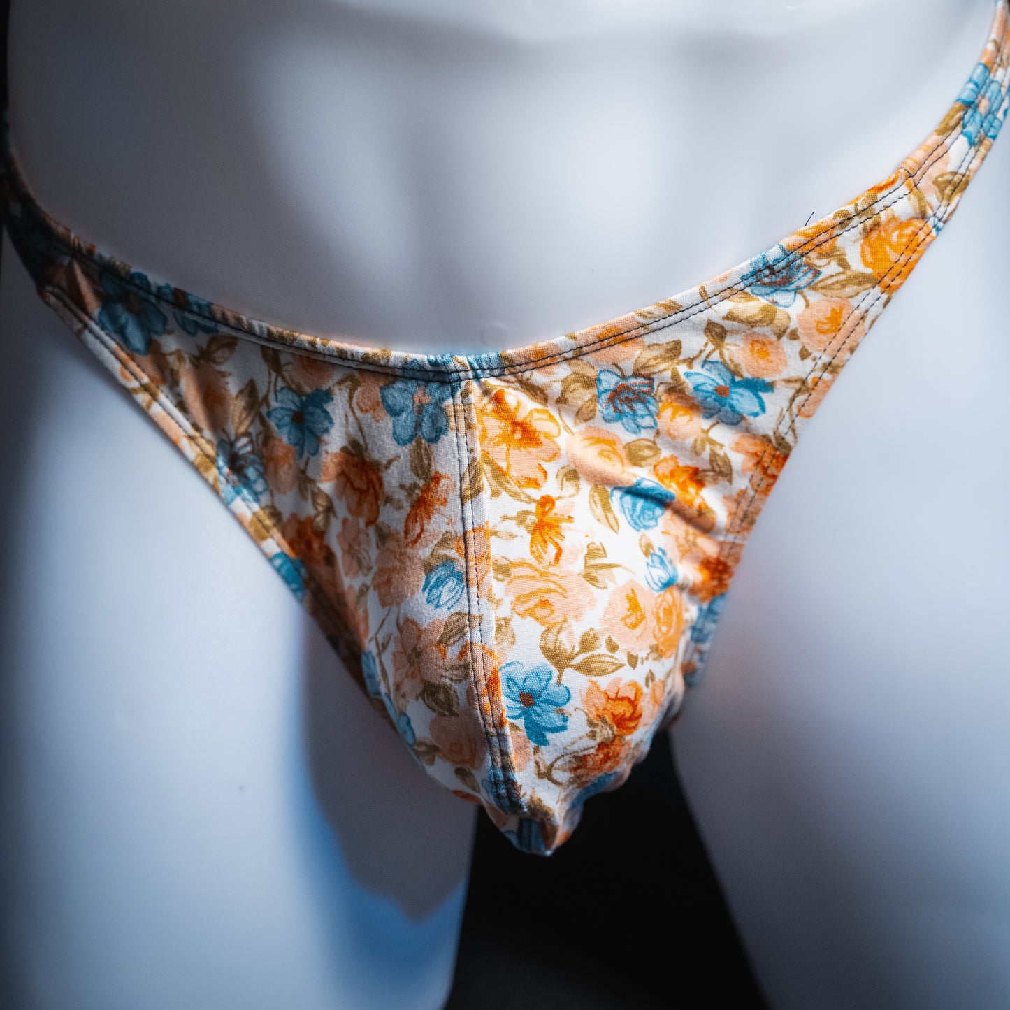 Mens Wallpaper Floral Thong Underwear