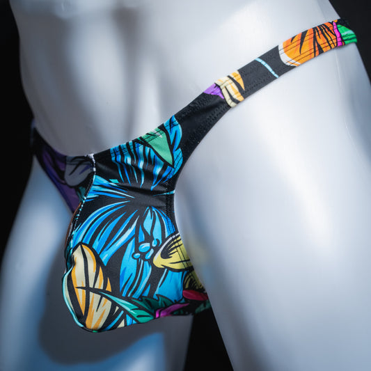 Just Mens Thongs Underwear - Tropical Flowers