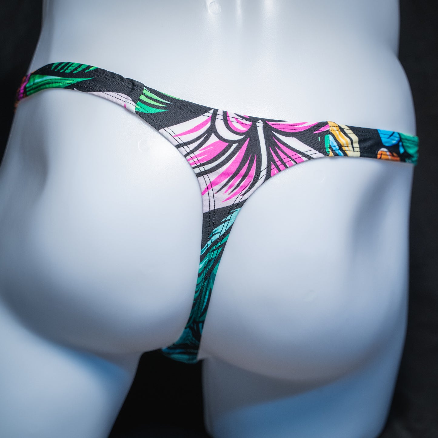 Just Mens Thongs Underwear - Tropical Flowers