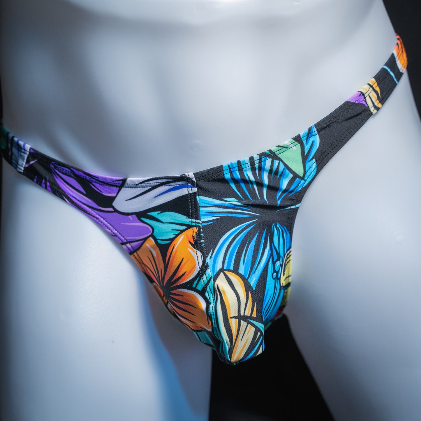 Just Mens Thongs Underwear - Tropical Flowers