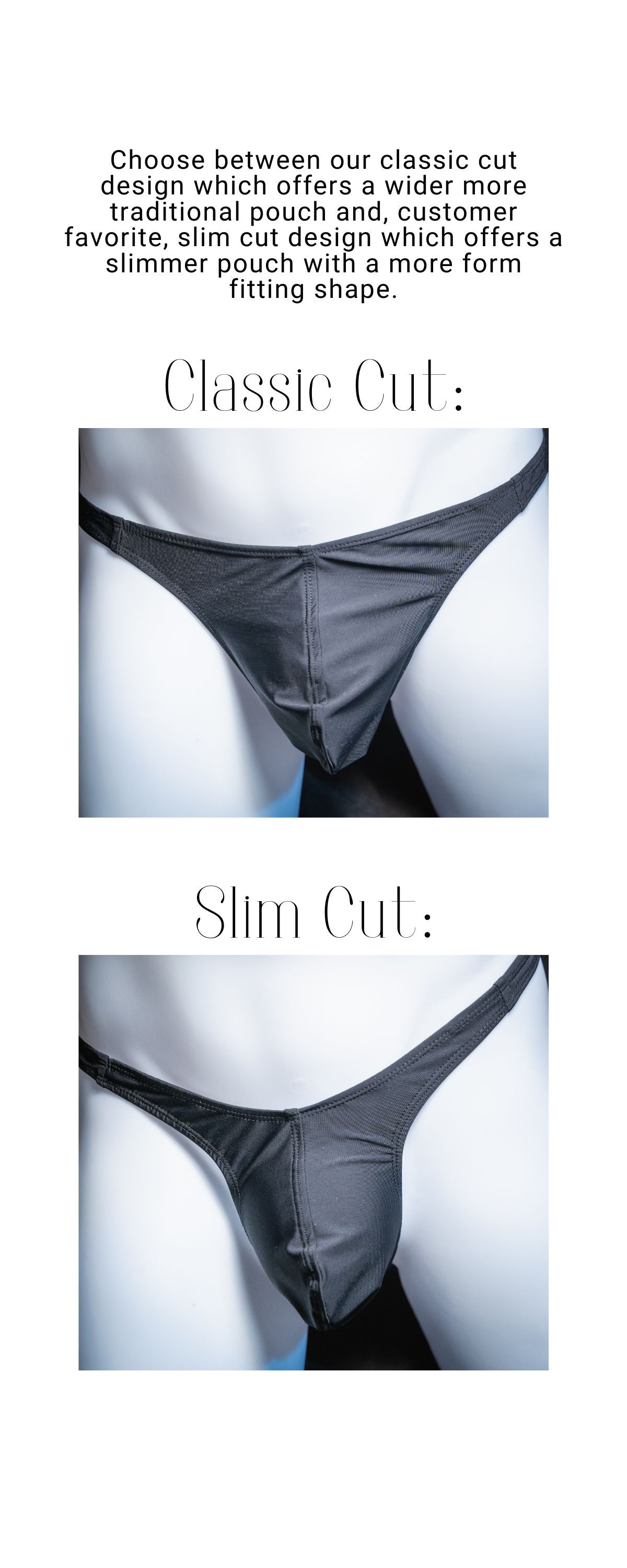 Mens Black And White Snakeskin Thong Underwear