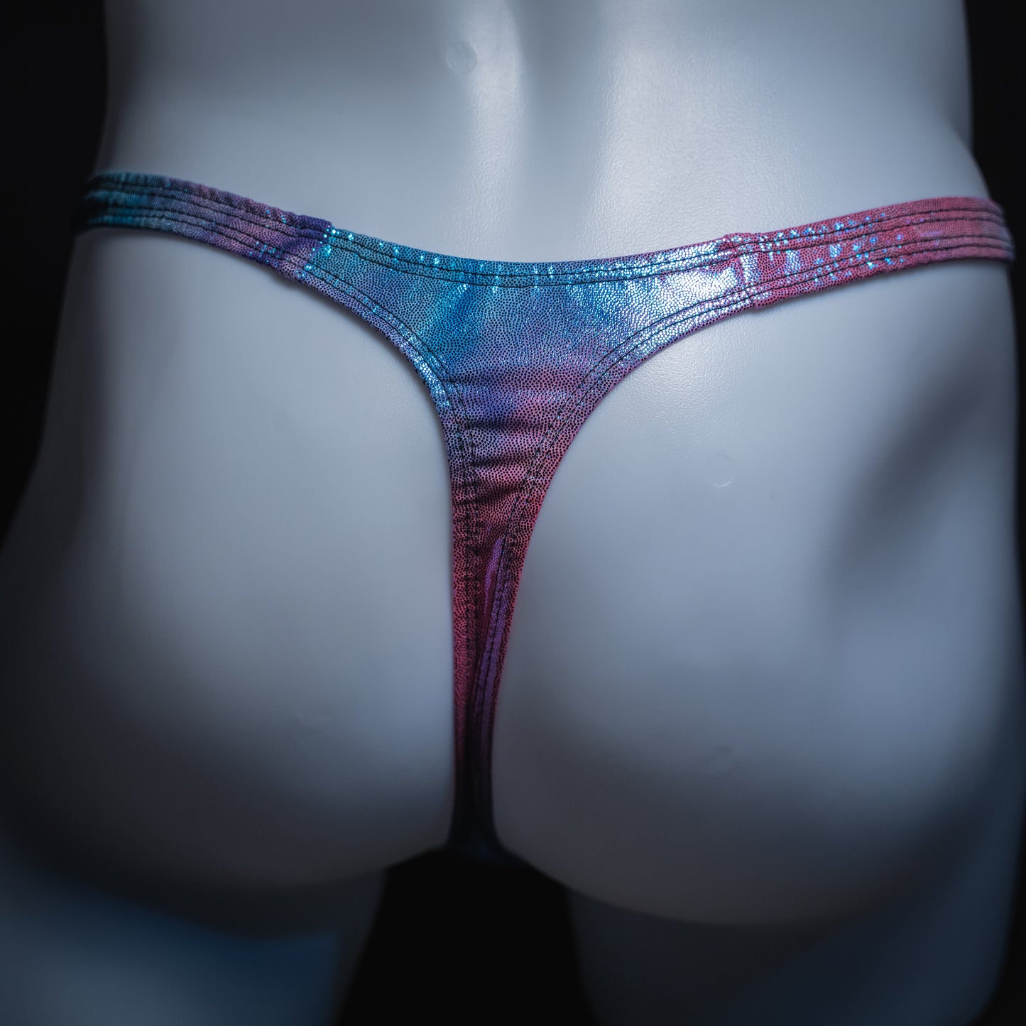 Mens Metallic Cotton Candy Thong Underwear