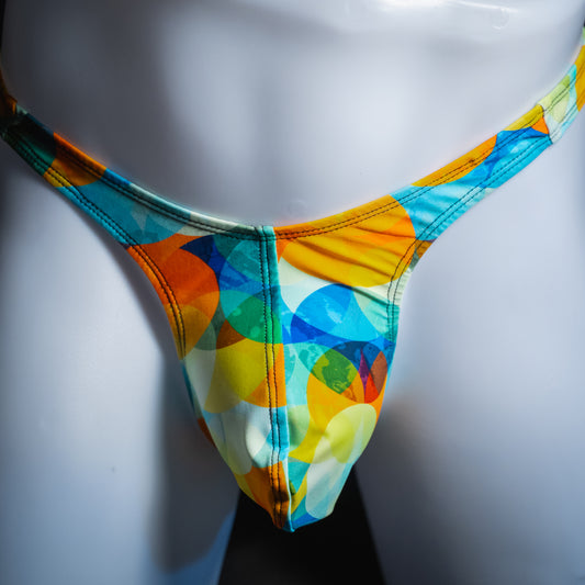 Mens Colorful Light Orb Thong Underwear
