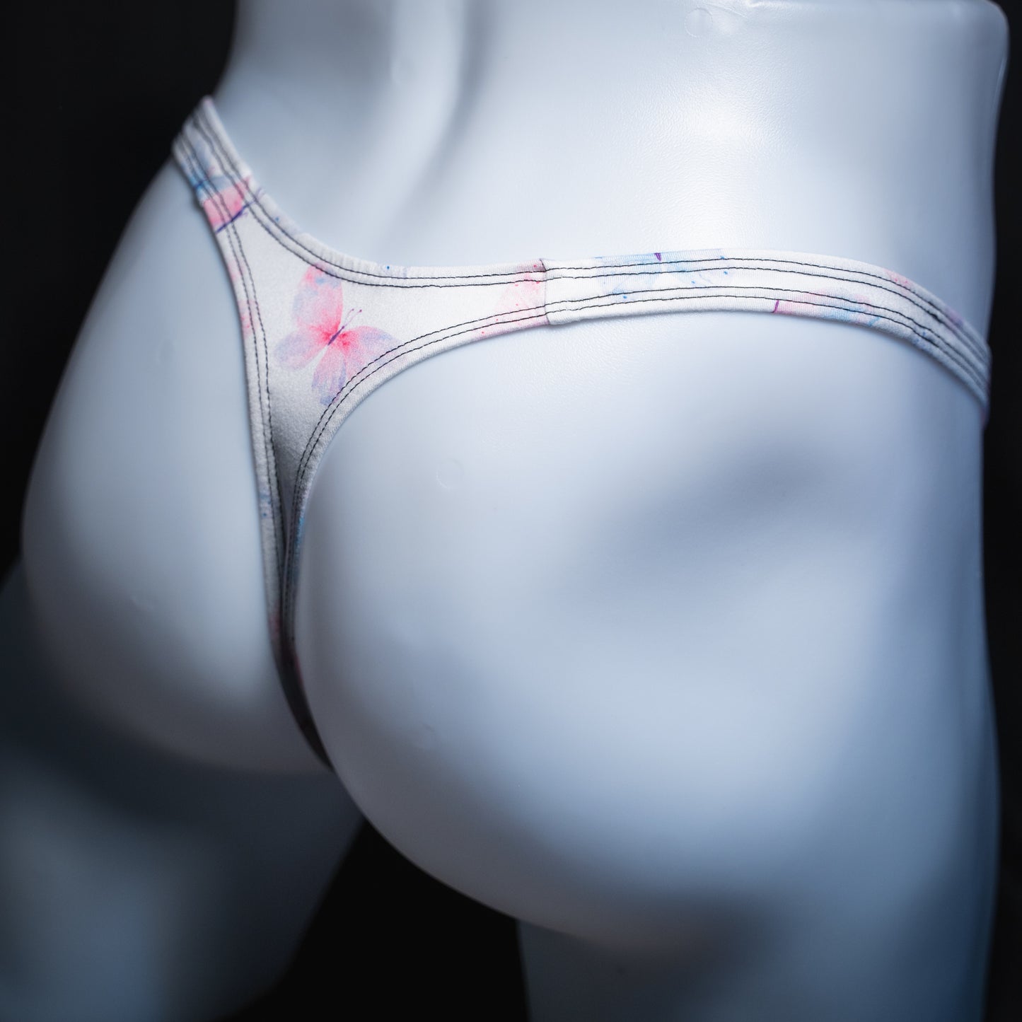 Just Mens Thongs Underwear - Pastel Butterflies